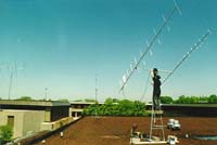 Satellite antenna w Quad es Loop